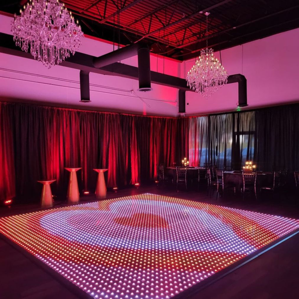 Heart Made By Pixelated Dance Floor